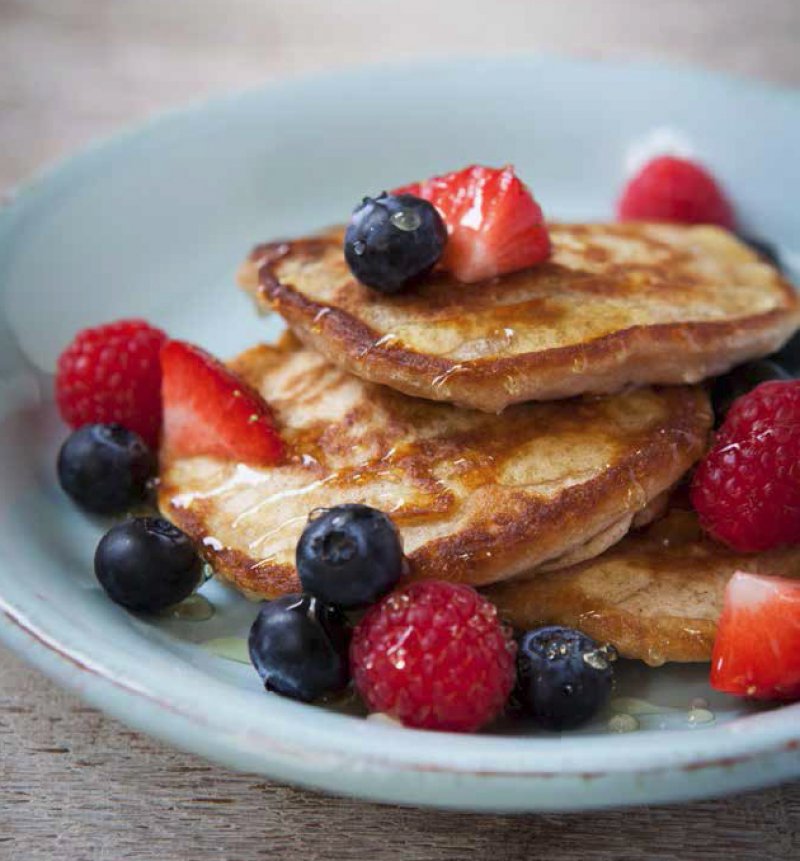 Fluffy banana pancakes