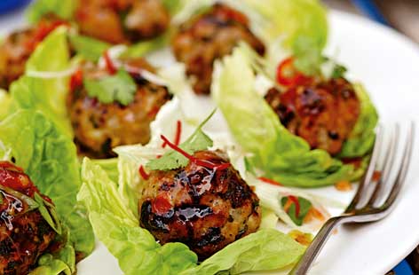 Sticky sweet chilli pork kofte