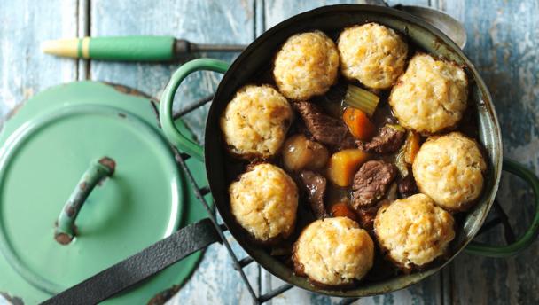 Beef stew with dumplings