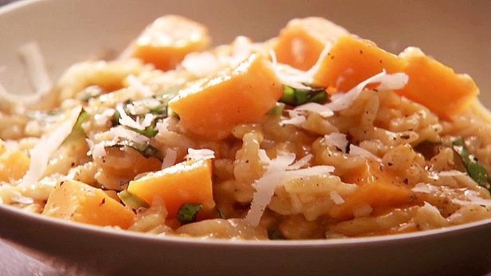 Baked Butternut squash risotto