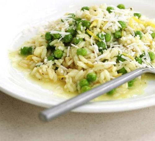 Lemon and pea risotto