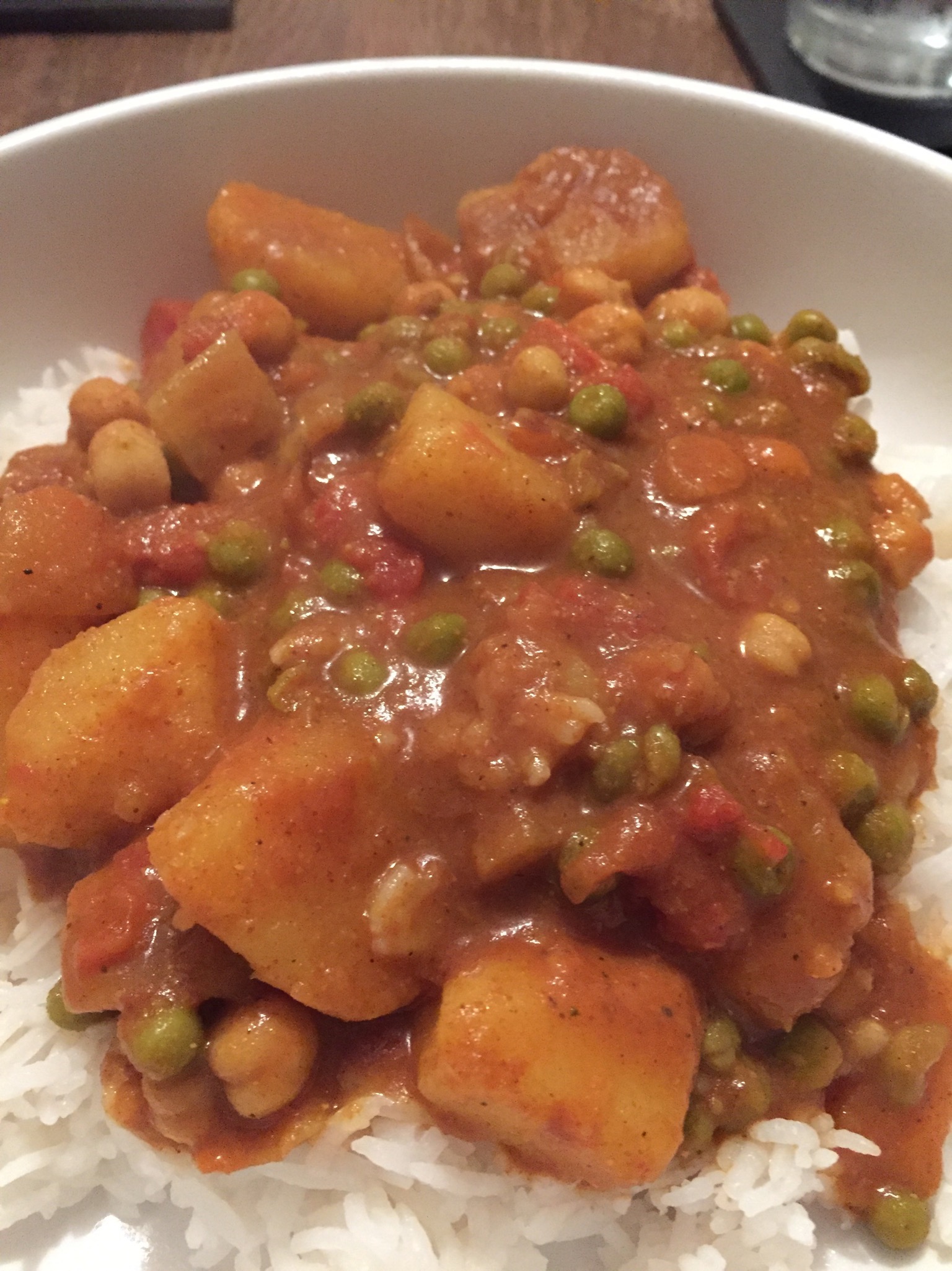 Potato coconut curry